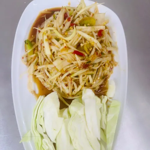 Papaya Salad - Fresh green papaya with chili and lime