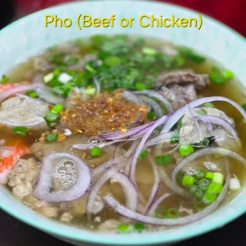 Pho - Rice noodle soup in rich beef broth